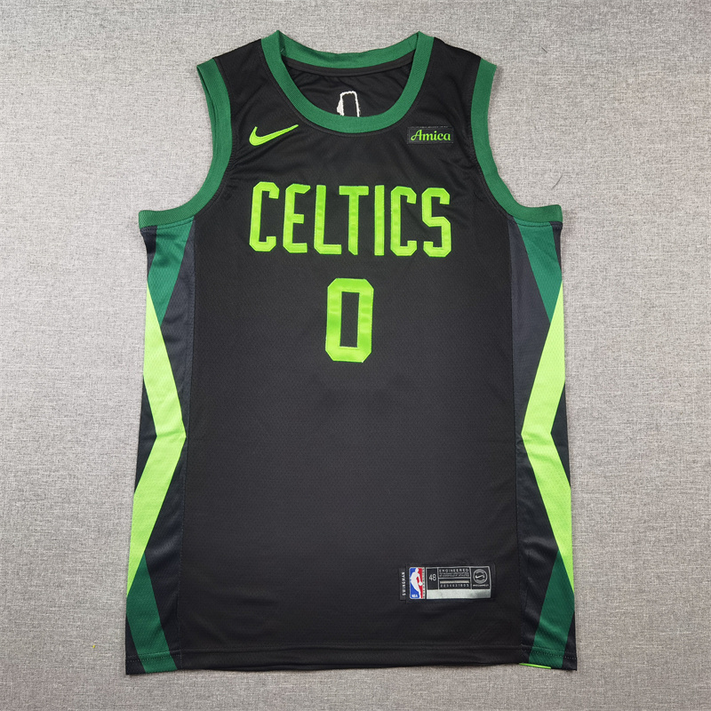 Men Boston Celtics #0 Tatum Black Nike City Edition 2025 NBA Jersey